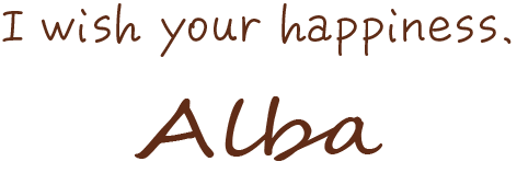 alba I wish your happiness.